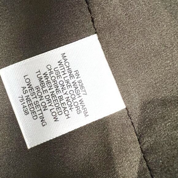 Liz Claiborne Blazer Jacket Brown Elbow Patch Wool Blend Women's S Dark Academia - Picture 10 of 16